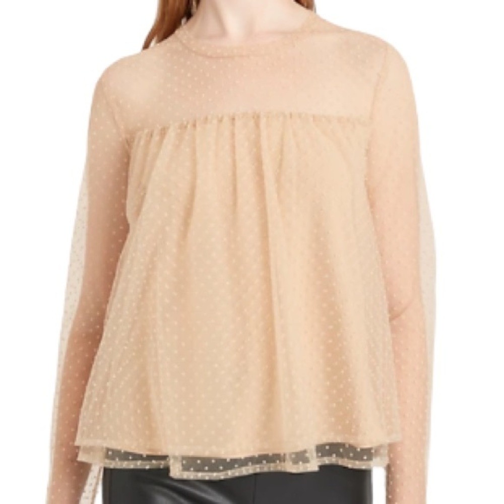 Banana Republic Swiss Dot Blouse